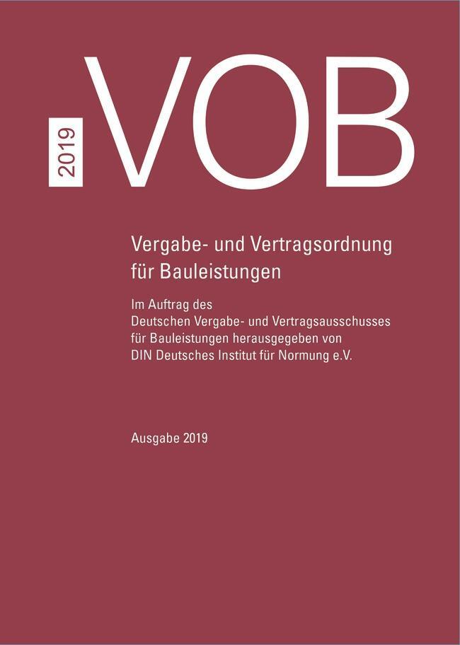Cover: 9783410612995 | VOB Gesamtausgabe 2019 | Buch | 1146 S. | Deutsch | 2019 | Beuth