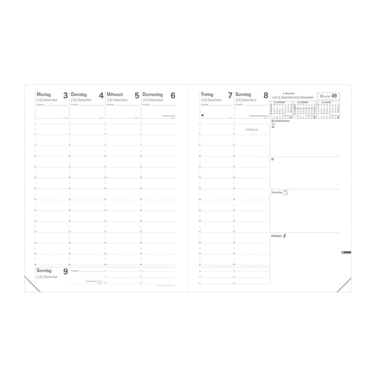 Cover: 3371010123872 | Einlage Pre 777 2025 | Kalendereinlage PR 777 | Quo Vadis | Kalender