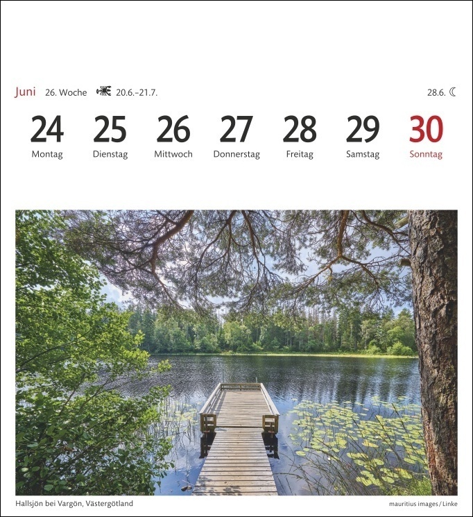 Bild: 9783840030697 | Schweden Sehnsuchtskalender 2024. Reise-Kalender zum Aufstellen...