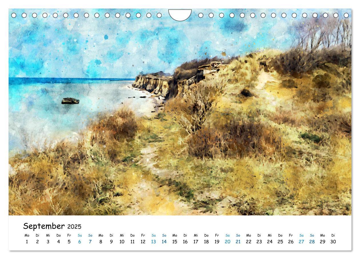 Bild: 9783435145140 | Aquarell Illustrationen vom Darß (Wandkalender 2025 DIN A4 quer),...