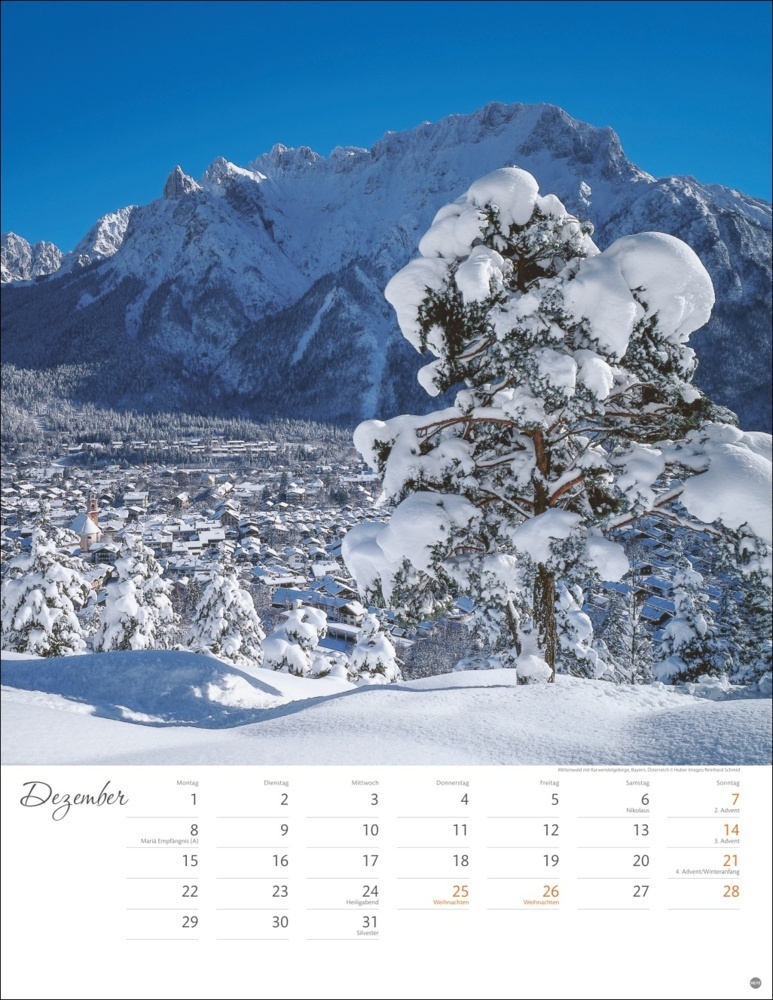 Bild: 9783756405251 | Schönes Alpenland Posterkalender 2025 | Kalender | Spiralbindung