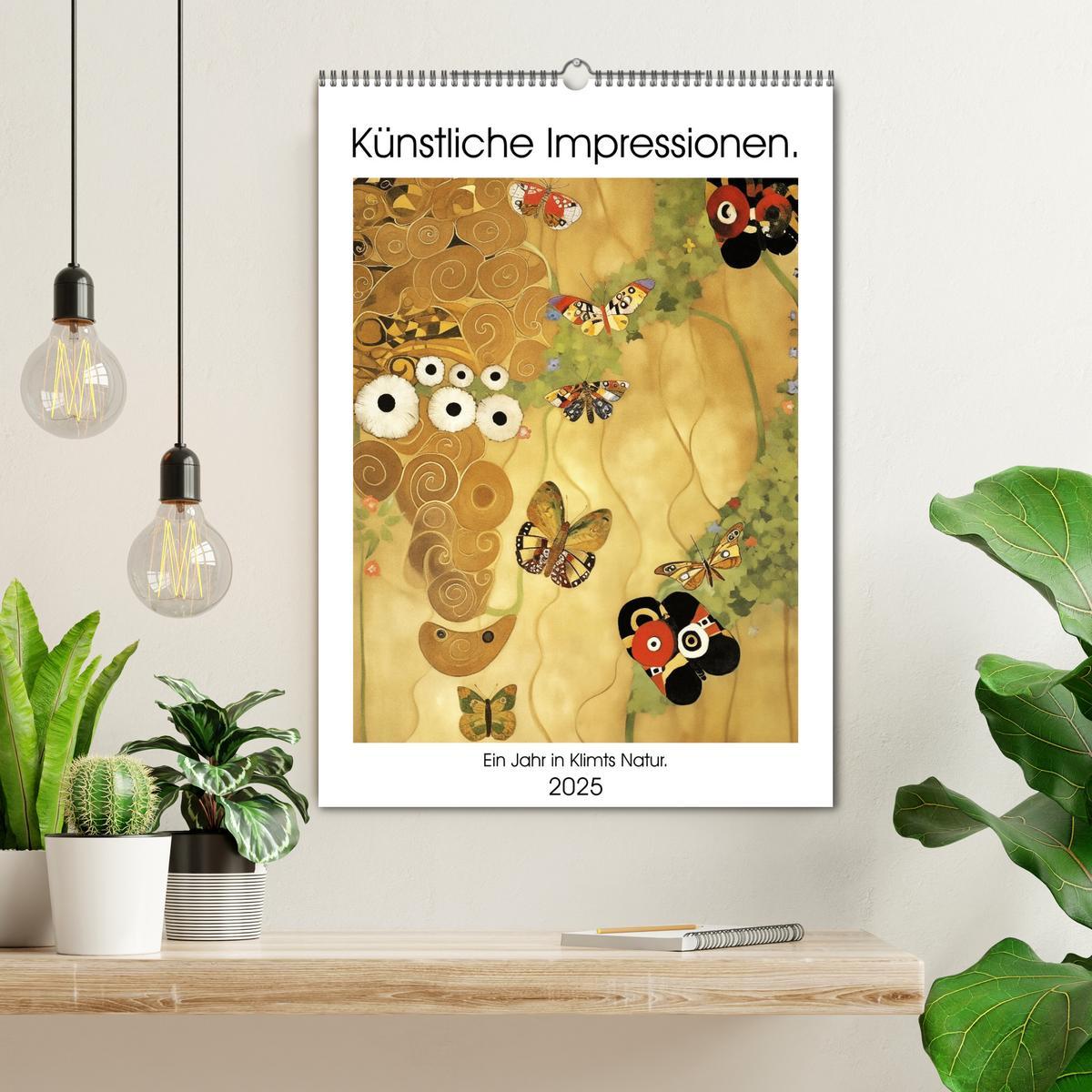 Bild: 9783435843329 | Künstliche Impressionen. Ein Jahr in Klimts Natur. (Wandkalender...