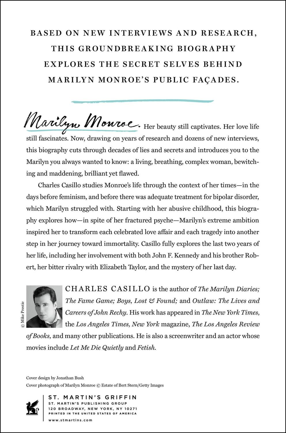 Rückseite: 9781250624529 | Marilyn Monroe | The Private Life of a Public Icon | Charles Casillo