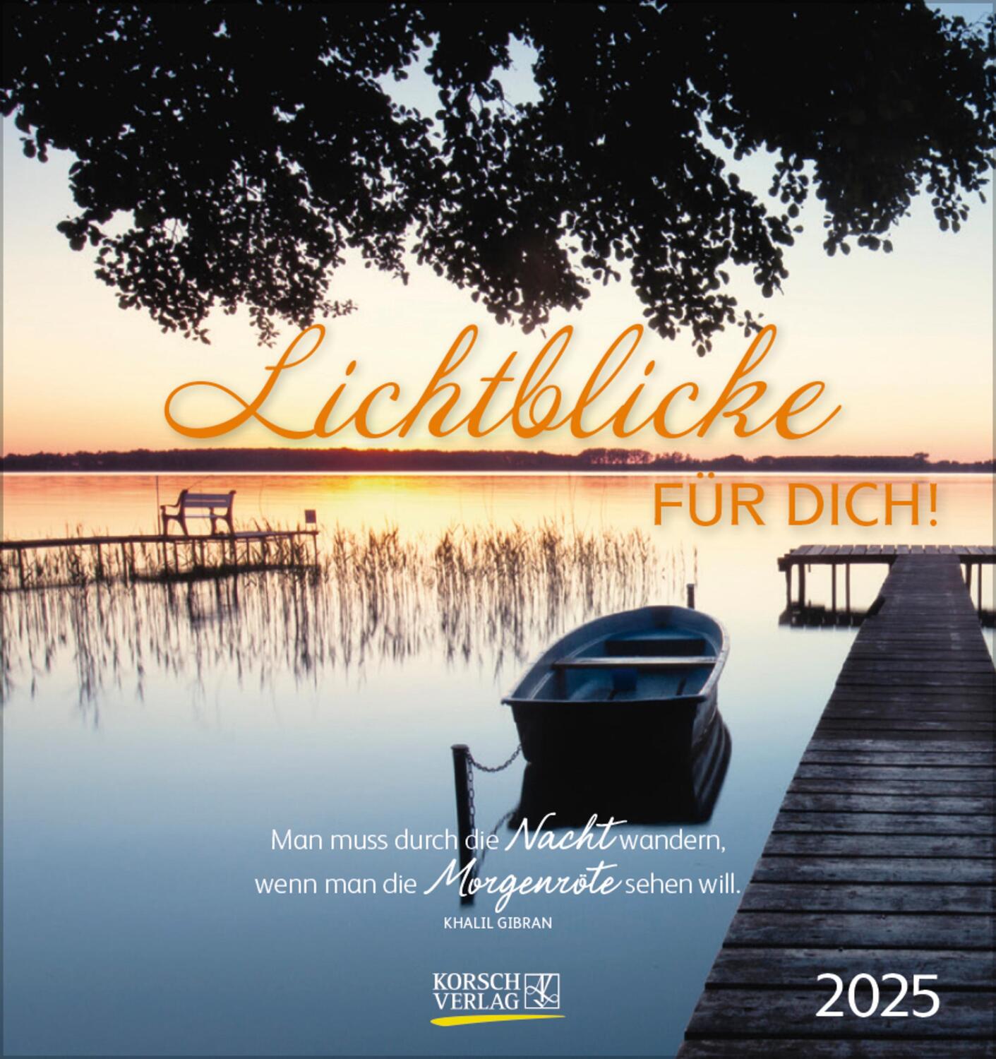 Cover: 9783731876779 | Lichtblicke für dich! 2025 | aufstellbarer Postkartenkalender | Korsch