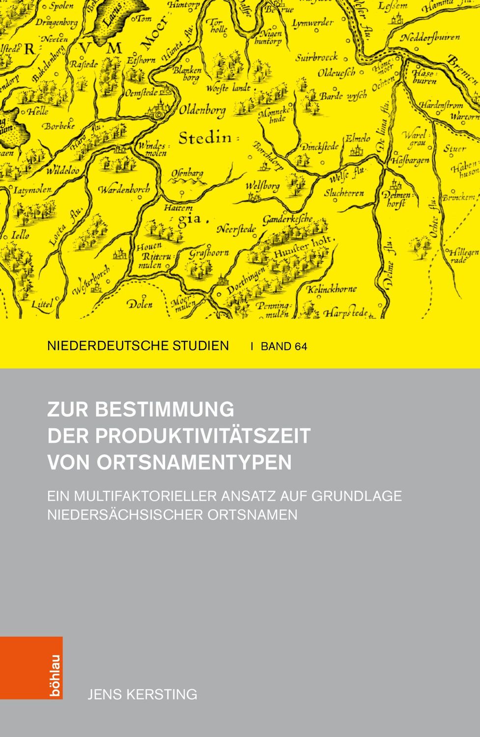 Cover: 9783412528126 | Zur Bestimmung der Produktivitätszeit von Ortsnamentypen | Kersting