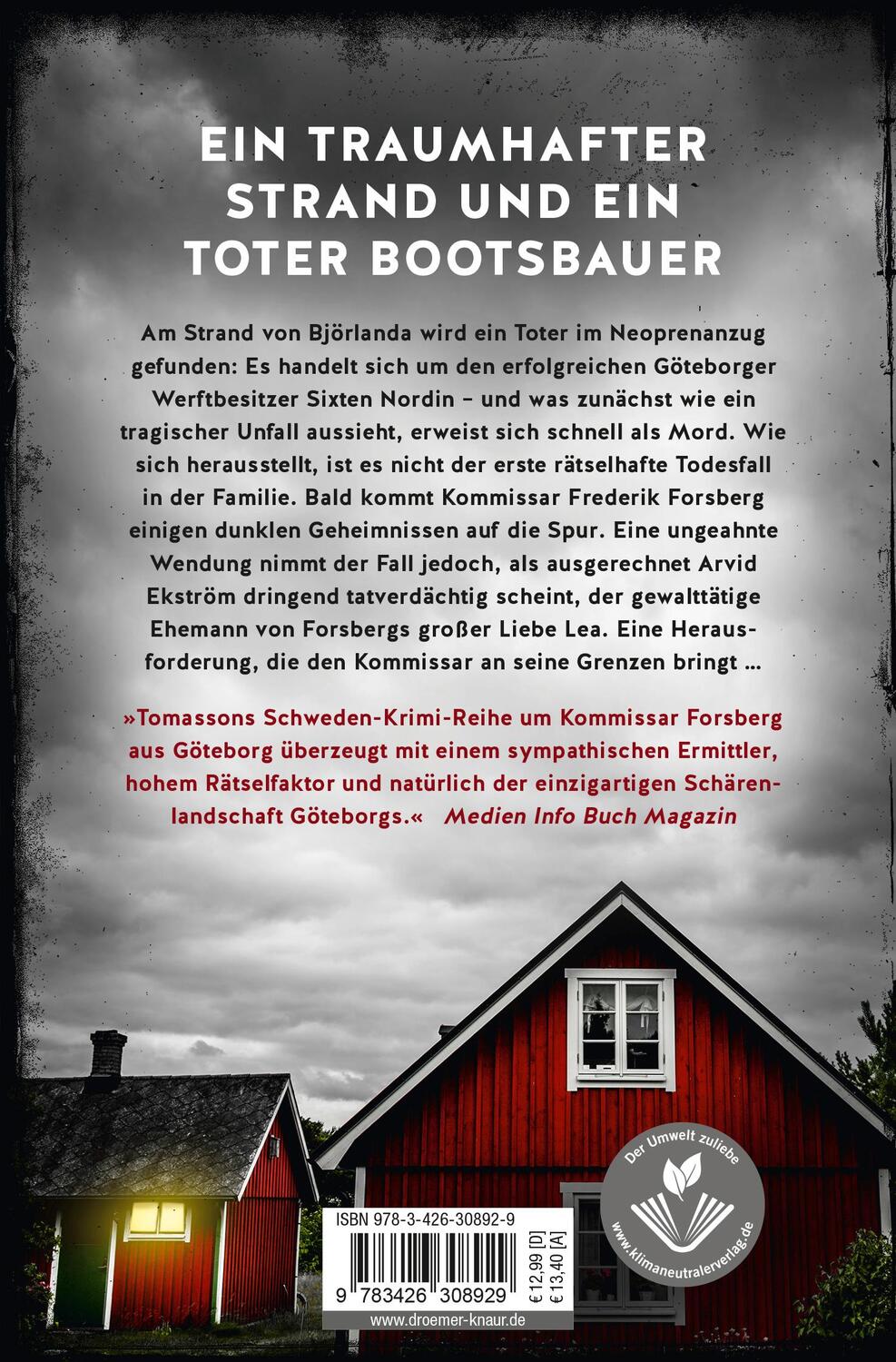 Rückseite: 9783426308929 | Forsberg und der Teufel von Björlanda | Ben Tomasson | Taschenbuch