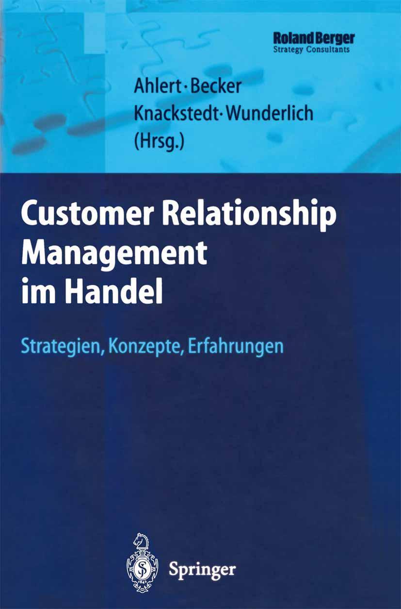 Cover: 9783540429029 | Customer Relationship Management im Handel | Dieter Ahlert (u. a.)