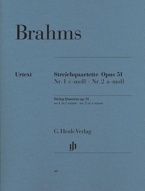Cover: 9790201800400 | String Quartets Op.51 | Johannes Brahms | Taschenbuch | Deutsch | 1984