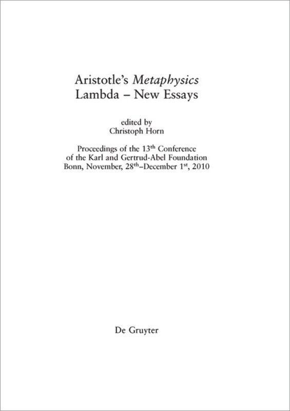 Cover: 9781501510915 | Aristotle's Metaphysics Lambda - New Essays | Christoph Horn | Buch