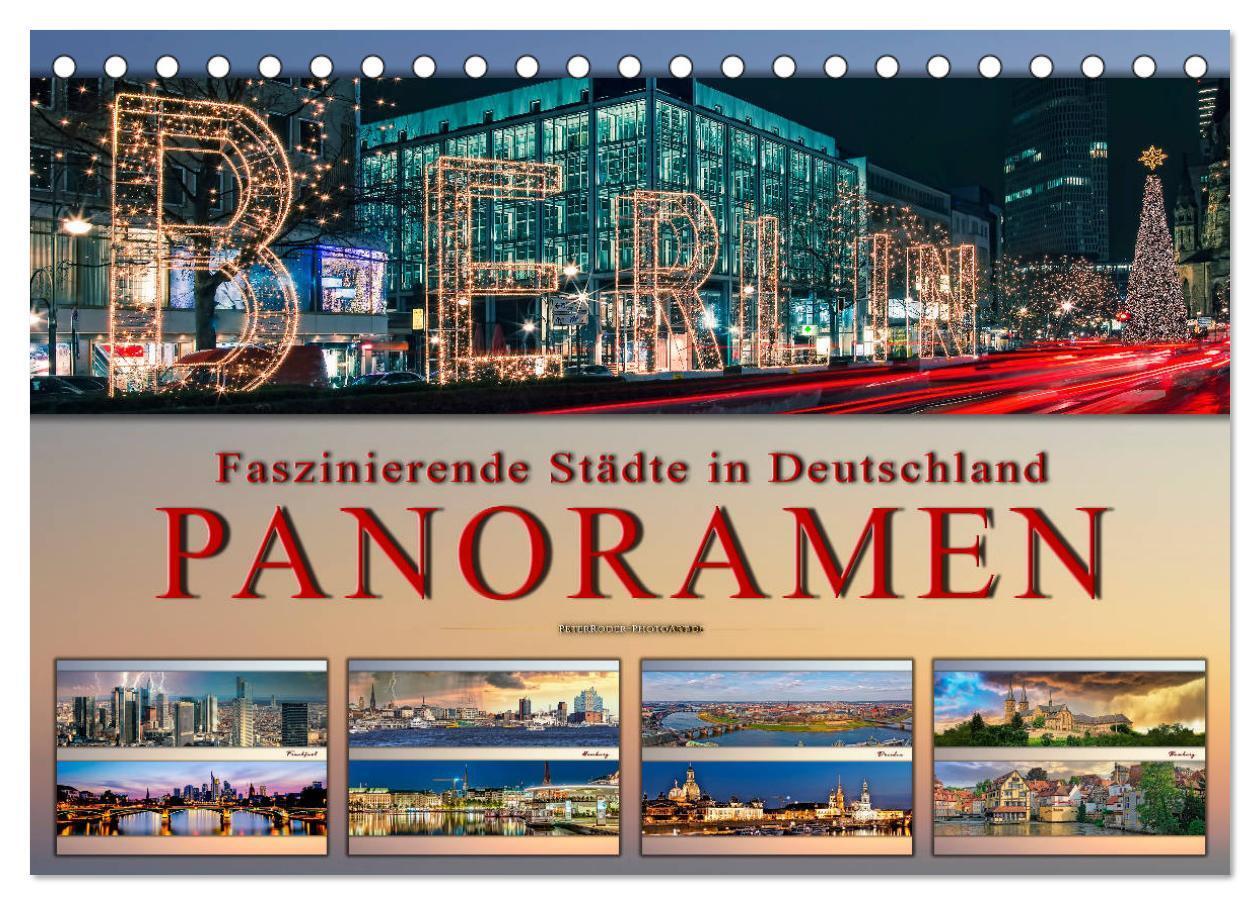 Cover: 9783435133109 | Faszinierende Städte in Deutschland - Panoramen (Tischkalender 2025...