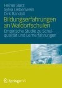 Cover: 9783531185088 | Bildungserfahrungen an Waldorfschulen | Sylva Liebenwein (u. a.)