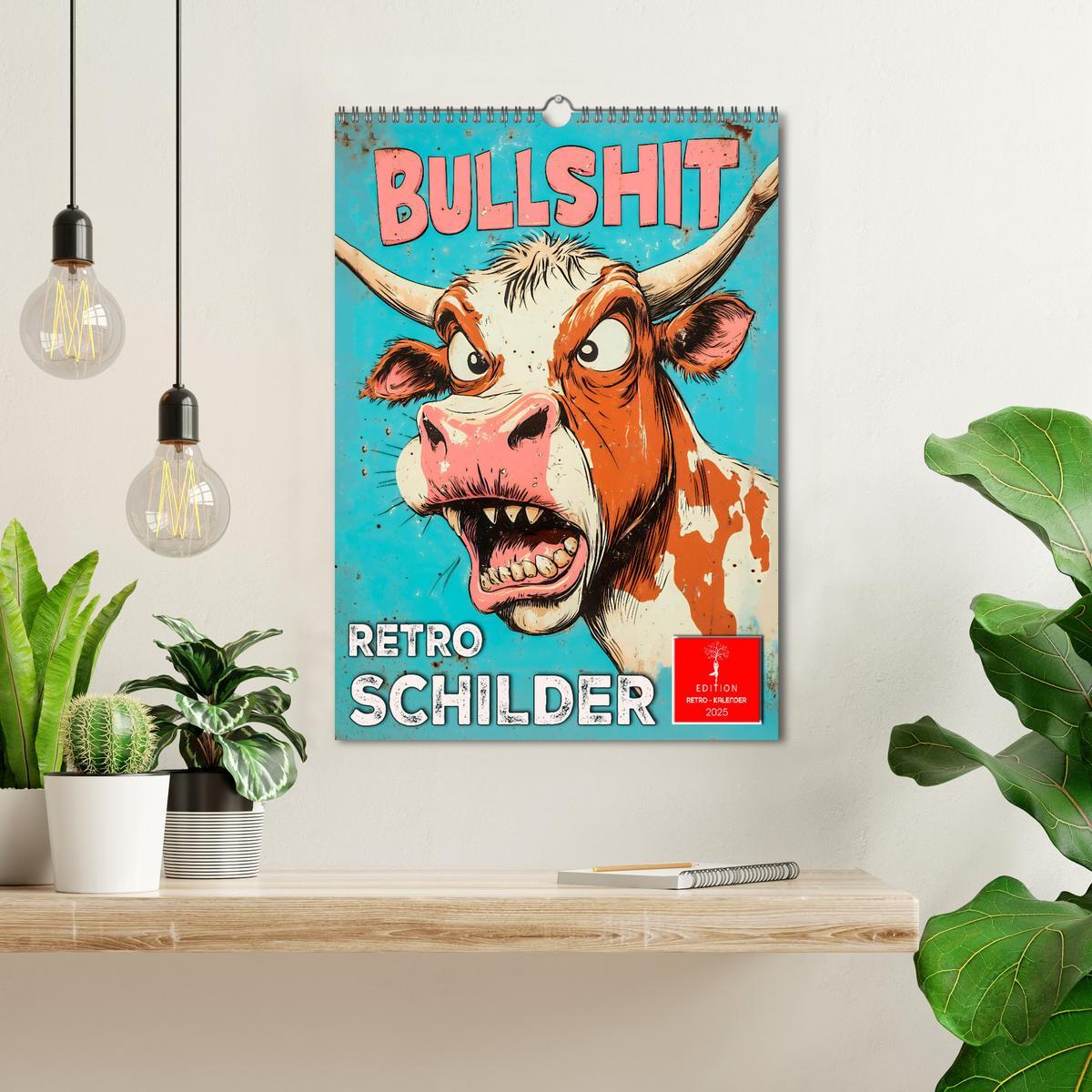 Bild: 9783457208939 | Retro Schilder (Wandkalender 2025 DIN A3 hoch), CALVENDO...