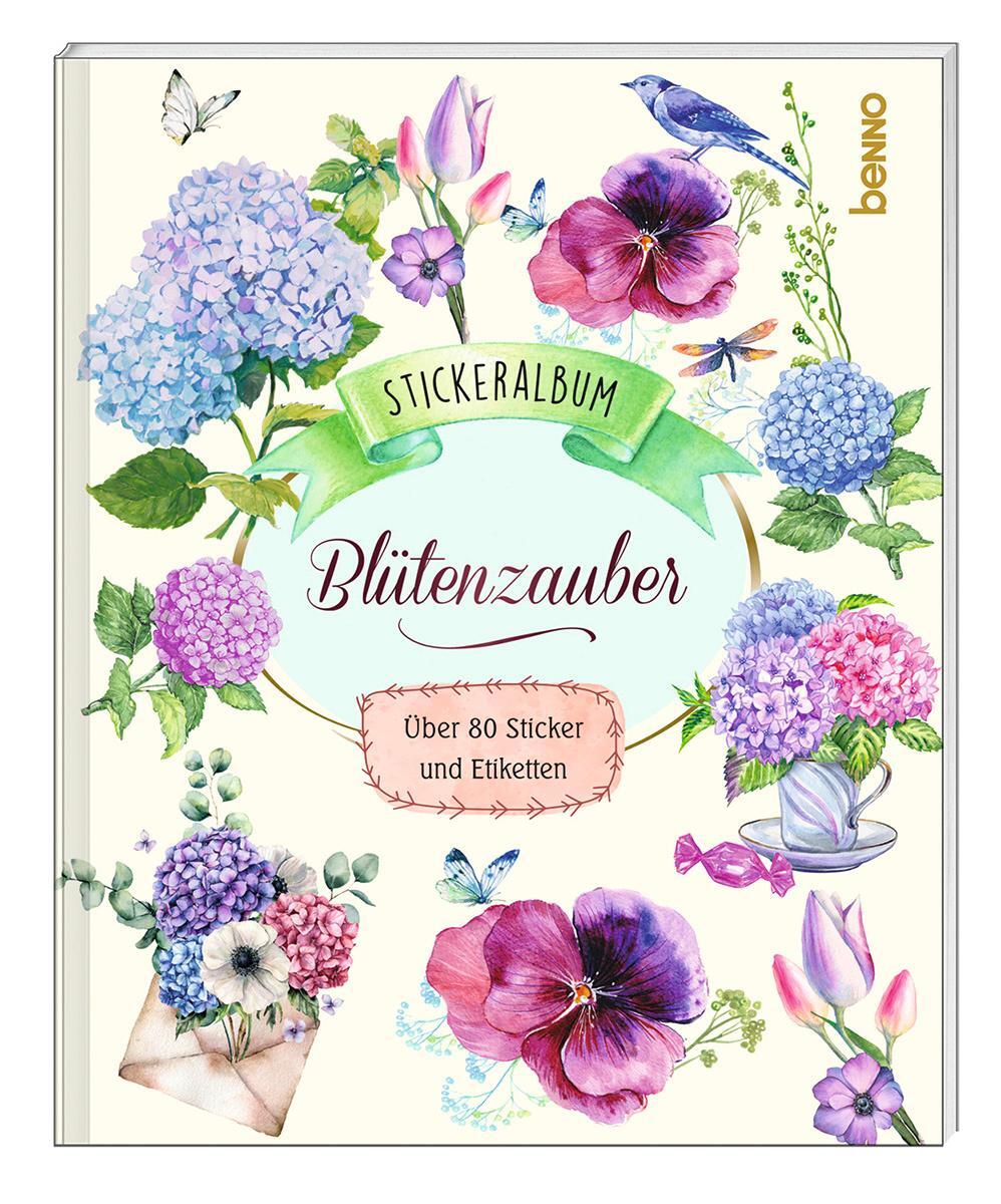 Cover: 9783746264219 | Stickeralbum »Blütenzauber« | Über 80 Sticker und Etiketten | Buch