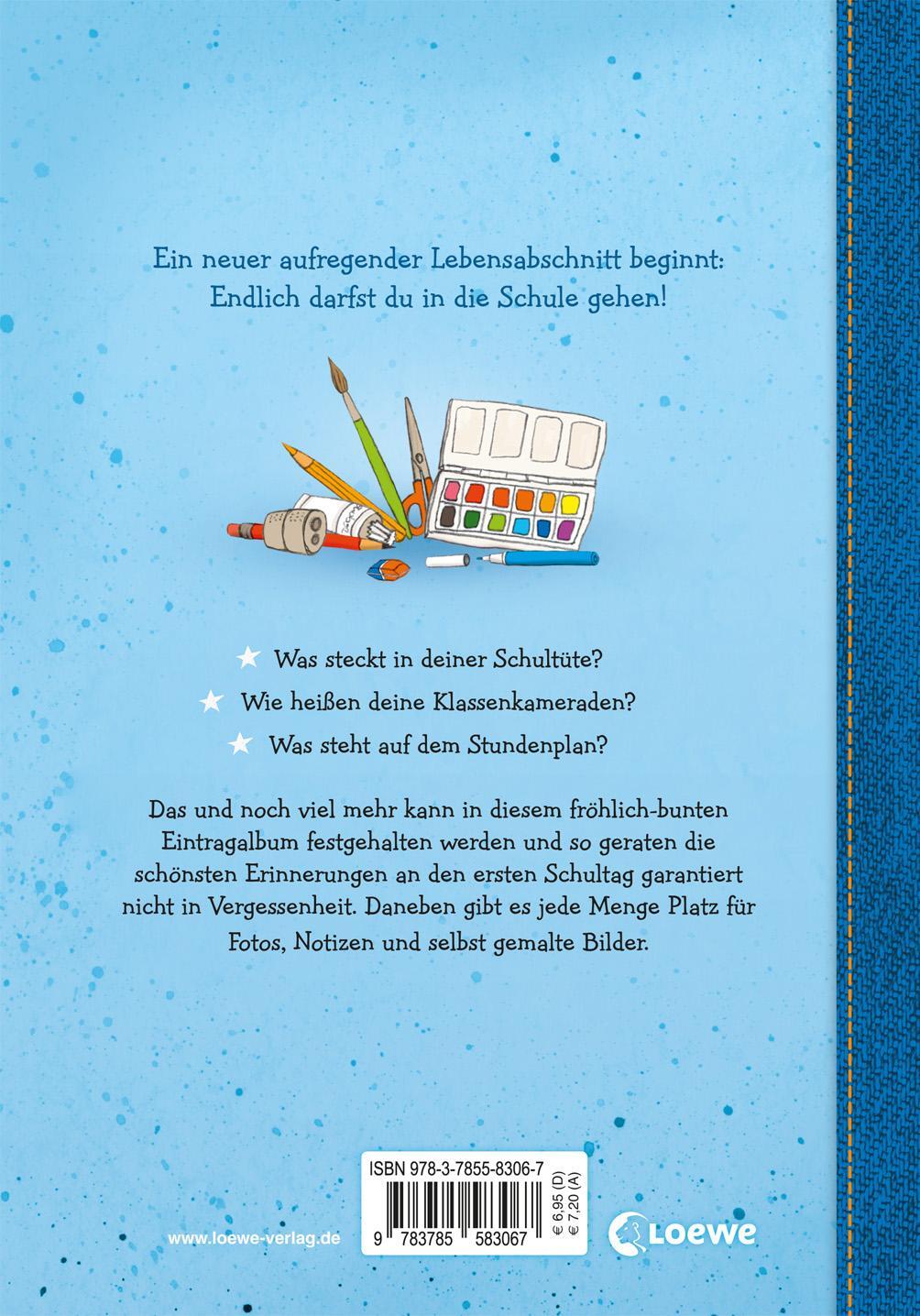 Rückseite: 9783785583067 | Mein erster Schultag (Jungen) | Buch | Eintragbücher | Deutsch | 2017