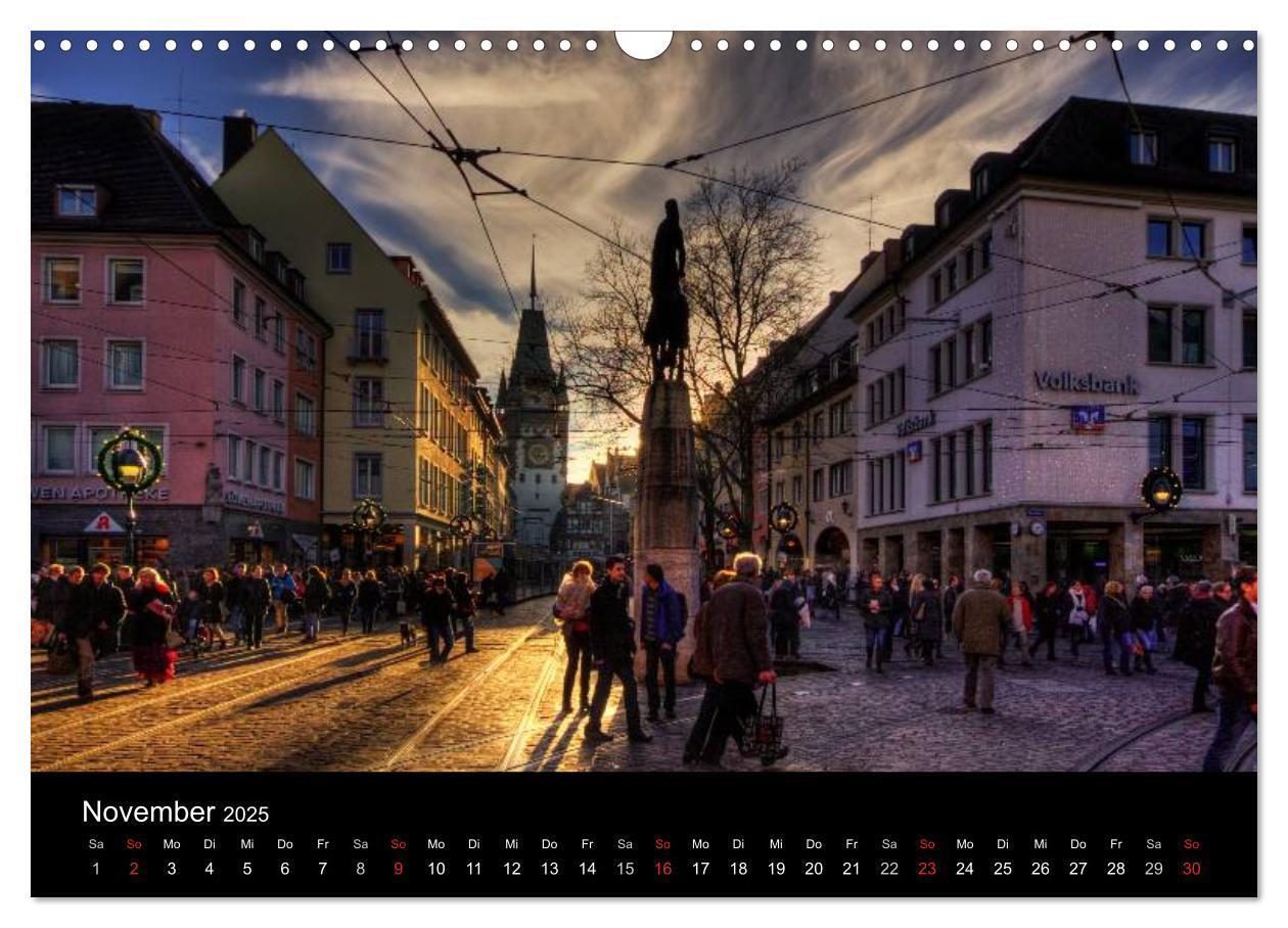 Bild: 9783435838844 | Freiburger Impressionen (Wandkalender 2025 DIN A3 quer), CALVENDO...