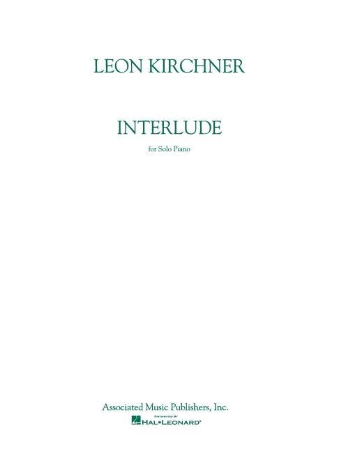 Cover: 73999984514 | Interlude | Piano Solo | Leon Kirchner | Taschenbuch | Buch | Englisch