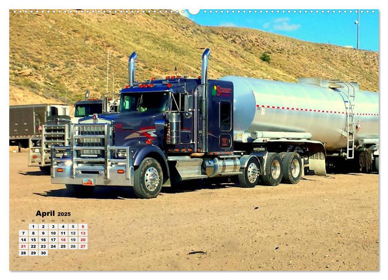 Bild: 9783435498314 | US-Trucks. Faszination Langhauber (Wandkalender 2025 DIN A2 quer),...