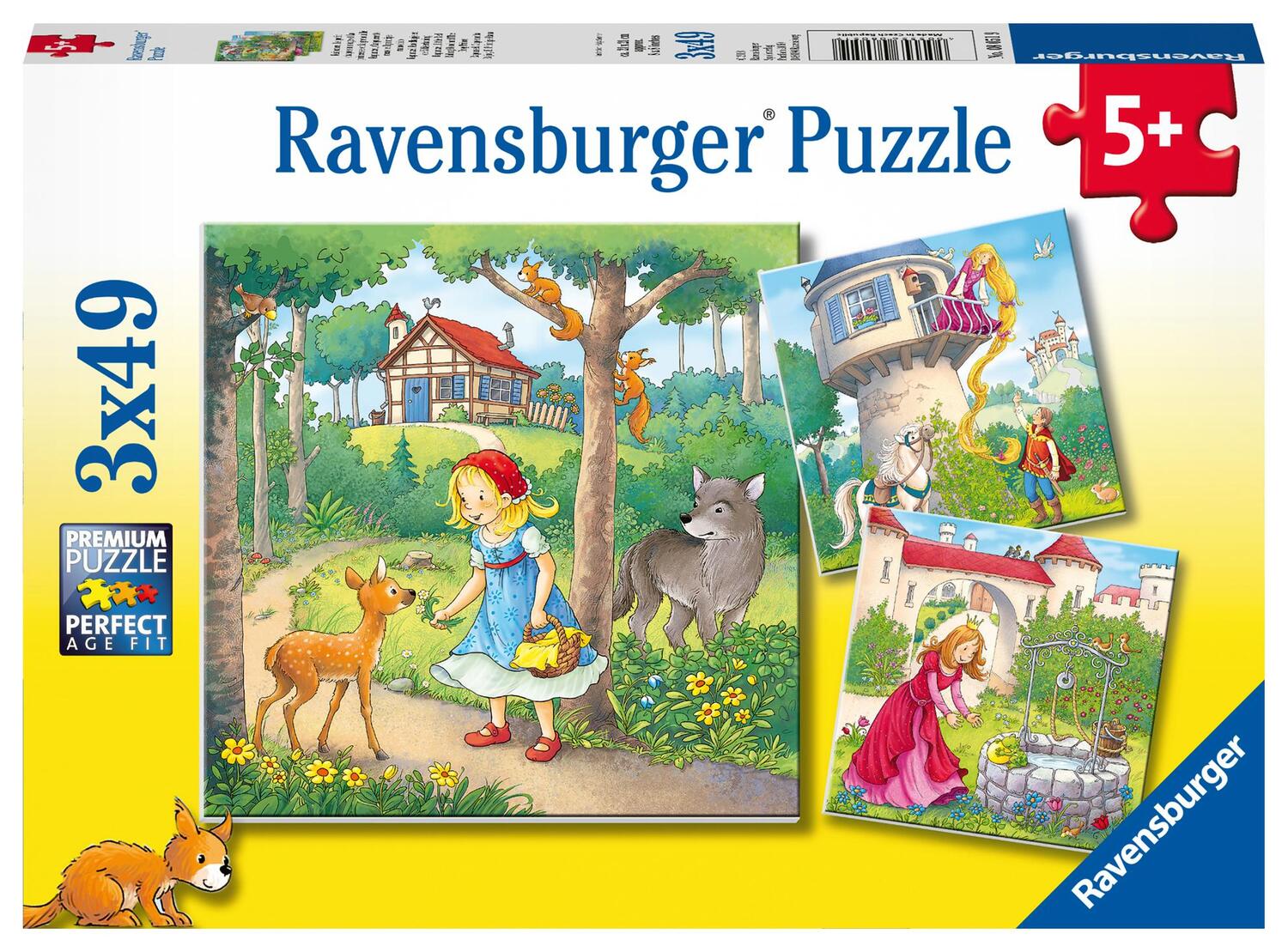Cover: 4005556080519 | Ravensburger Kinderpuzzle - 08051 Rapunzel, Rotkäppchen & der...