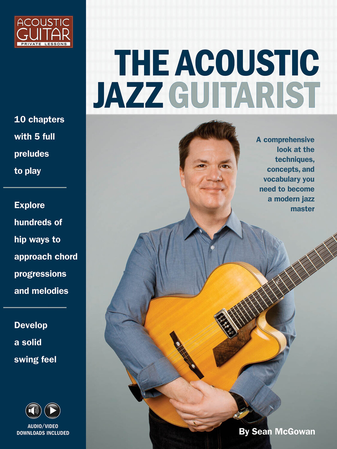 Cover: 888680742812 | The Acoustic Jazz Guitarist | Acoustic Guitar Private Lessons Series