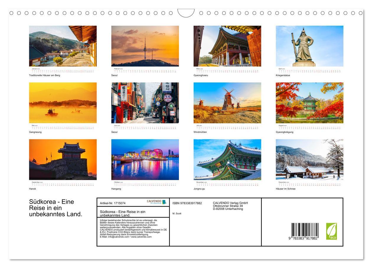 Bild: 9783383917882 | Südkorea - Eine Reise in ein unbekanntes Land. (Wandkalender 2025...