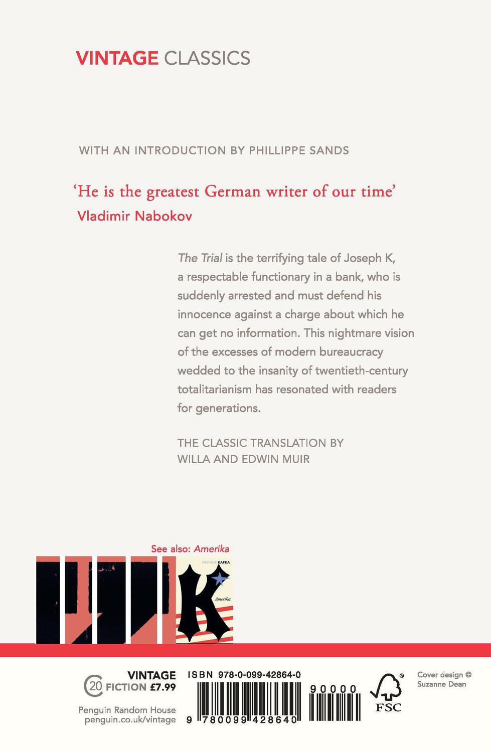 Rückseite: 9780099428640 | The Trial | Franz Kafka | Taschenbuch | Kartoniert / Broschiert | 2001