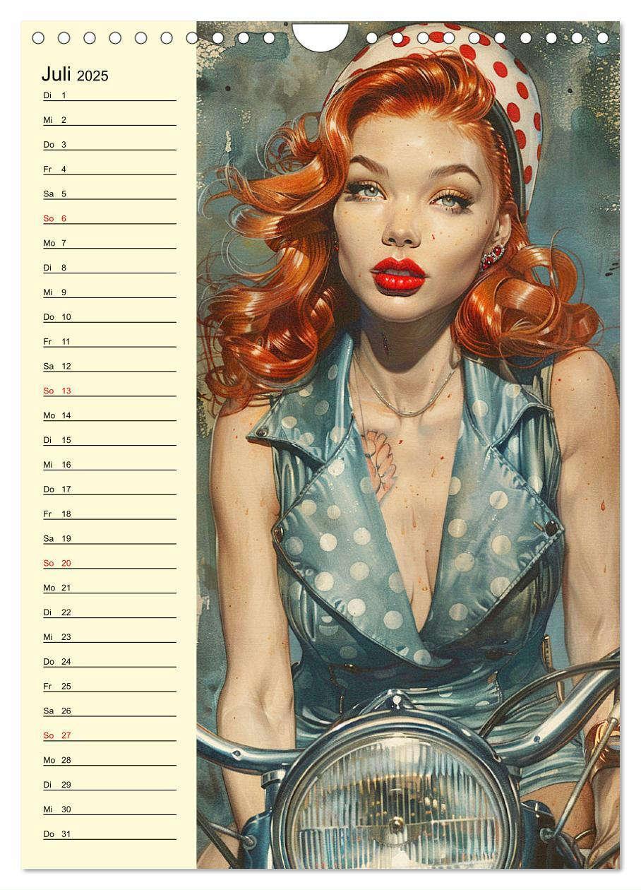 Bild: 9783457128770 | Sexy Pin-up-Girls. Moderne Kunst im Retro-Stil (Wandkalender 2025...