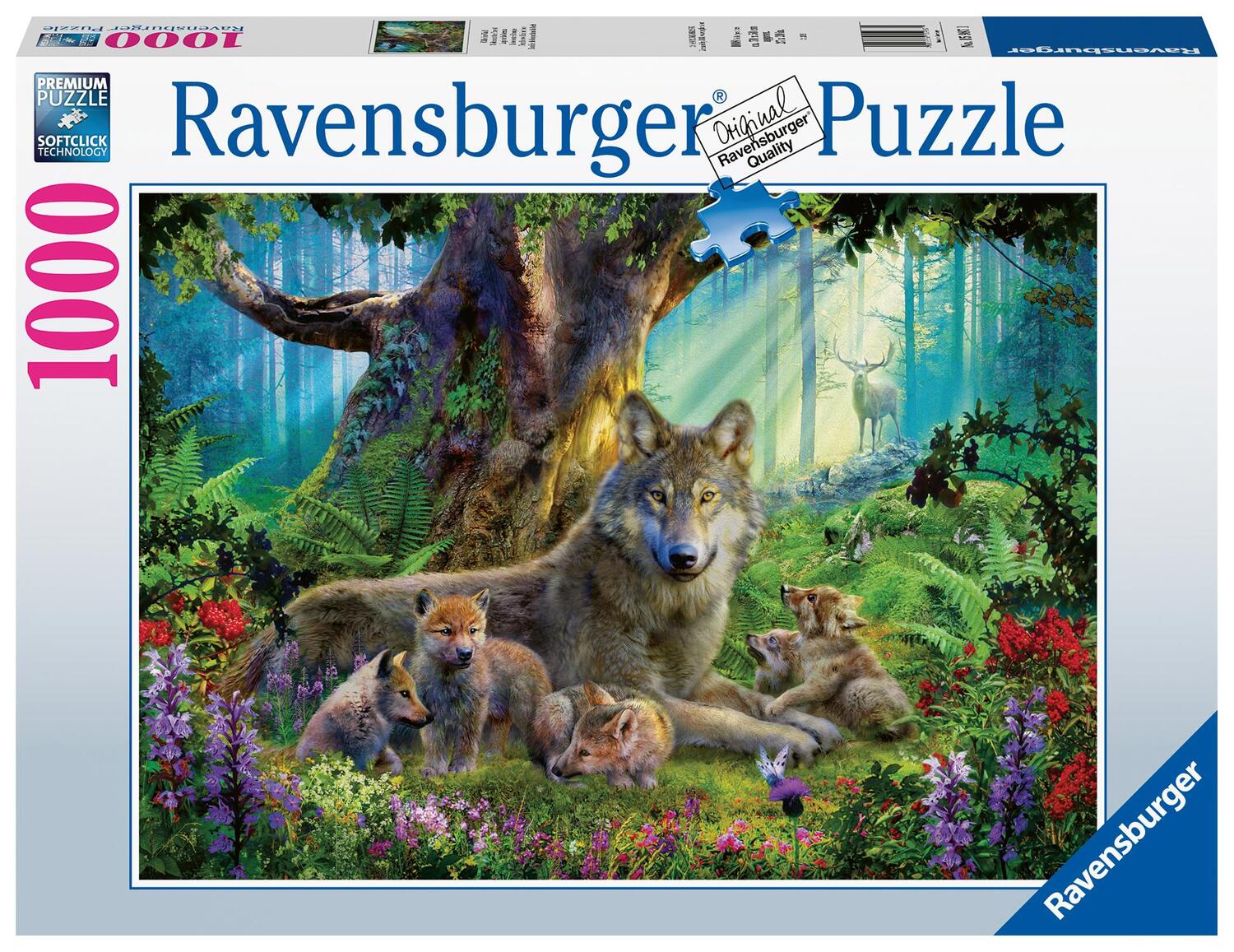 Cover: 4005556159871 | Wölfe im Wald | 1000 Teile Puzzle | Spiel | Deutsch | 2020