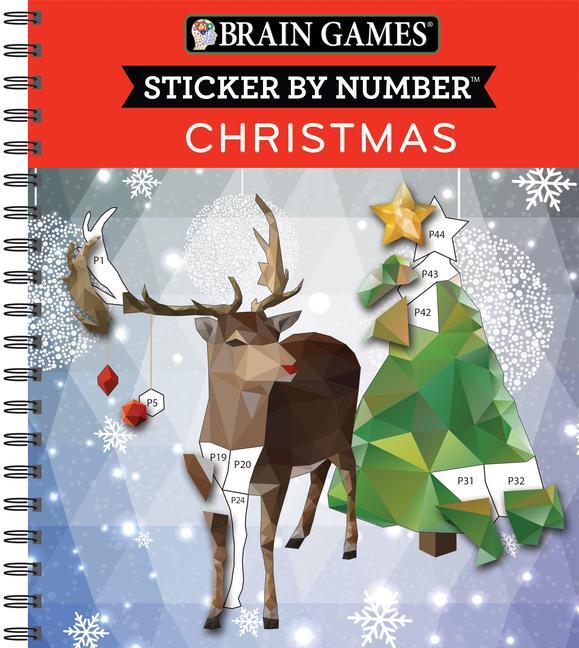 Cover: 9781640308435 | Brain Games - Sticker by Number: Christmas (28 Images to Sticker -...