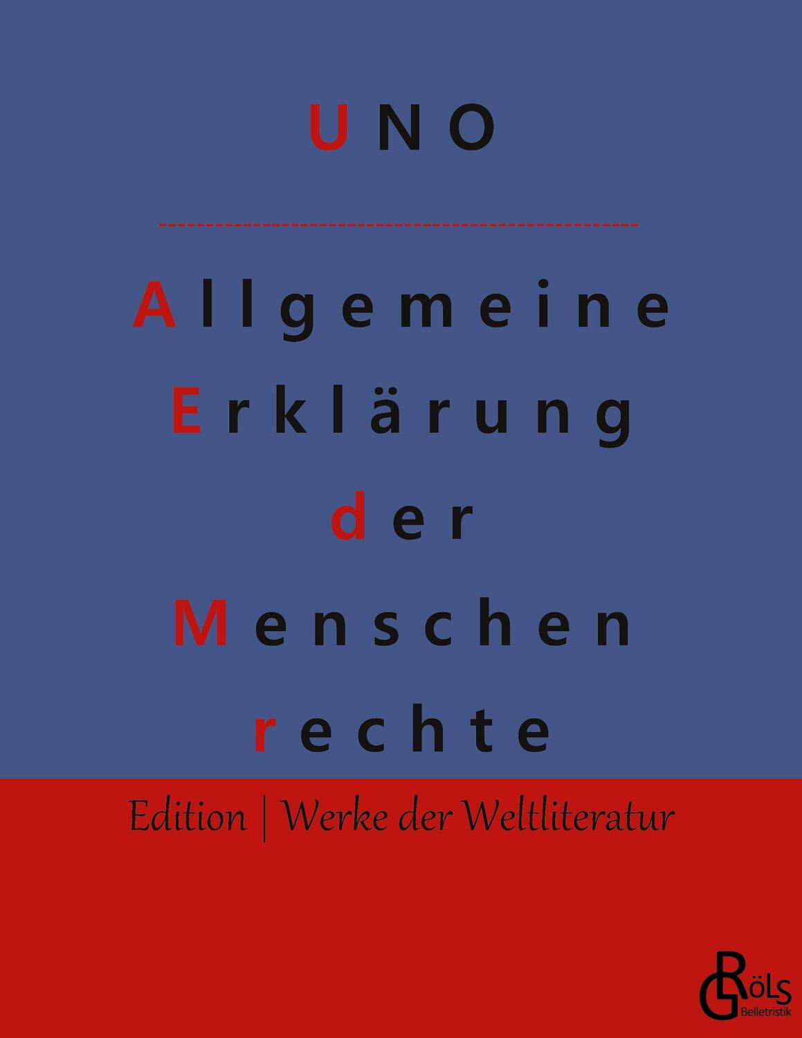 Cover: 9783988830586 | Allgemeine Erklärung der Menschenrechte | Deutsch und Englisch | Buch