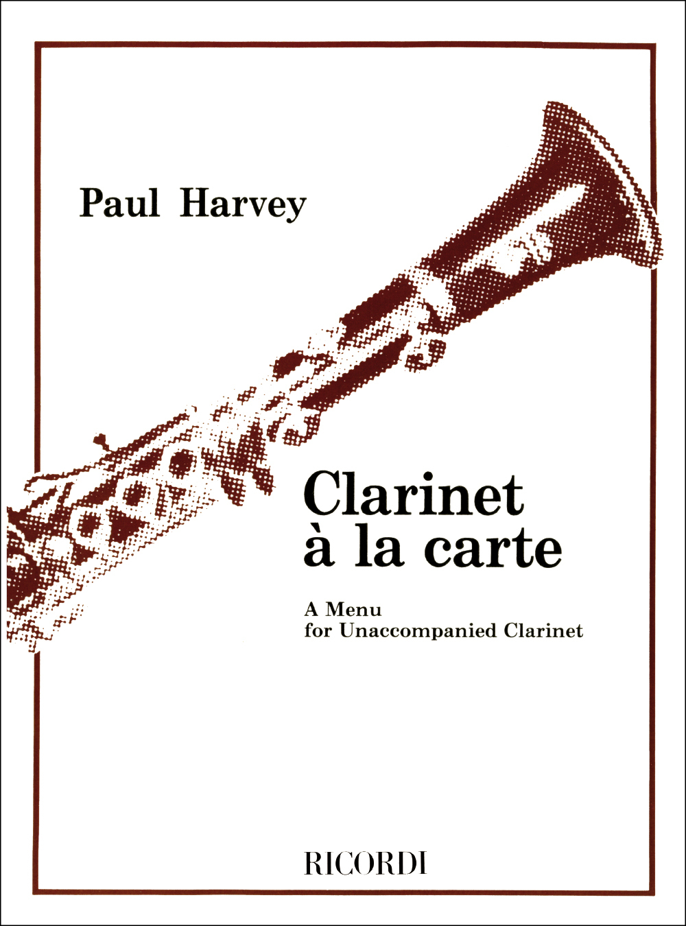 Cover: 9790570022168 | Clarinet a la Carte a menuet for clarinet | Ricordi London