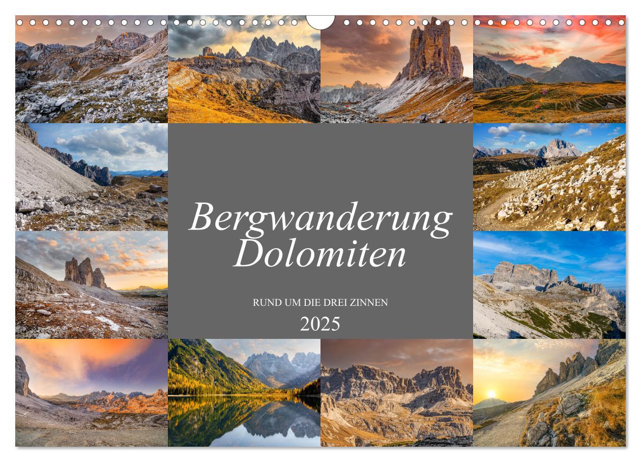 Cover: 9783383997631 | Bergwanderung Dolomiten rund um die Drei Zinnen (Wandkalender 2025...