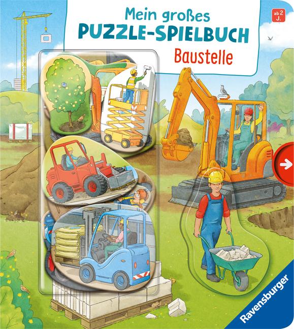 Cover: 9783473418602 | Mein großes Puzzle-Spielbuch - Baustelle | Emilie Jakobs | Buch | 2023