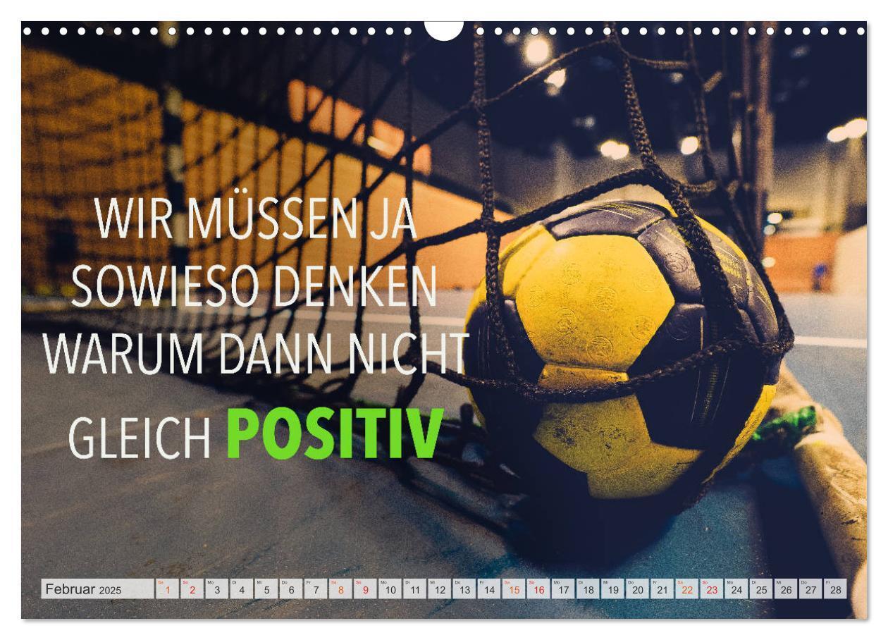 Bild: 9783435117284 | Positive Gedanken - Motivation und Handball (Wandkalender 2025 DIN...