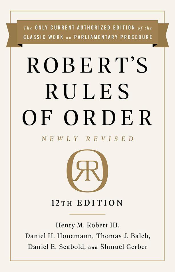 Cover: 9781541797710 | Robert's Rules of Order Newly Revised, 12th Edition | Robert (u. a.)