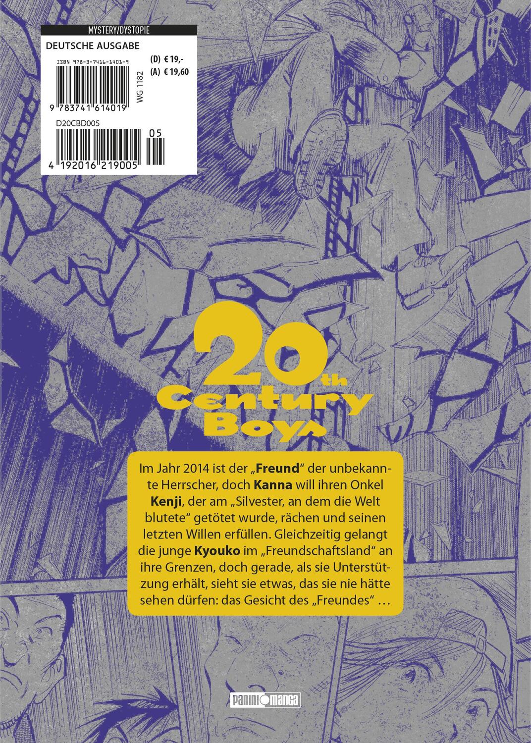 Rückseite: 9783741614019 | 20th Century Boys: Ultimative Edition | Bd. 5 | Naoki Urasawa | Buch