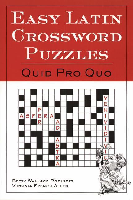 Cover: 9780844284460 | Easy Latin Crossword Puzzles | Quid Pro Quo | Robinett (u. a.) | Buch