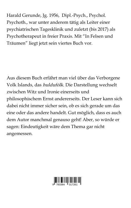 Rückseite: 9783384317261 | In Felsen und Träumen | Über die isländischen Elfen | Harald Gerunde