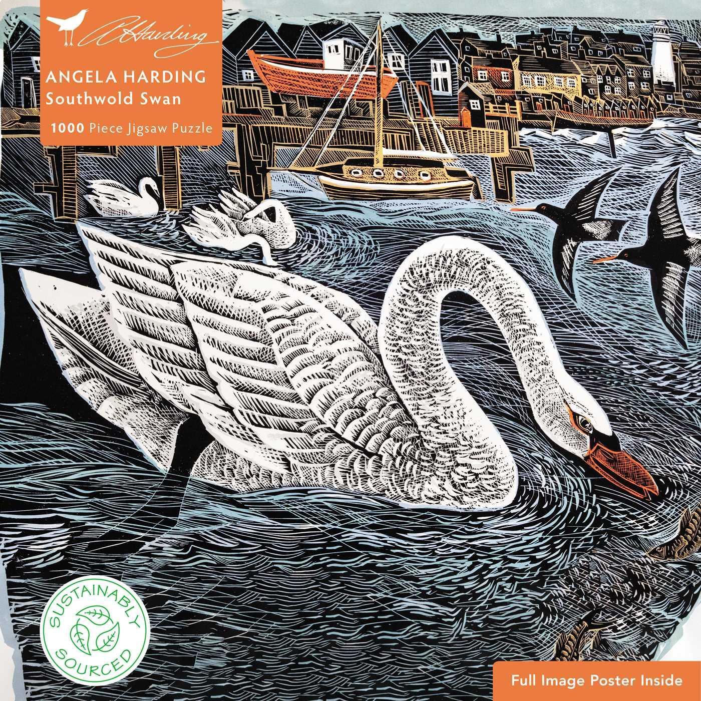 Cover: 9781804176283 | Adult Sustainable Jigsaw Puzzle Angela Harding: Southwold Swan | Stück