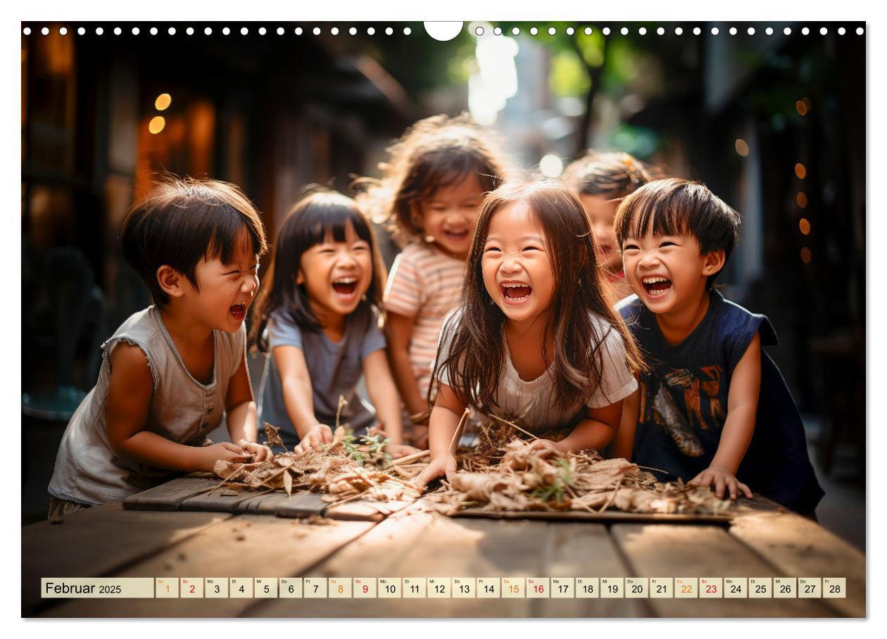 Bild: 9783383863110 | Kinder Lachen (Wandkalender 2025 DIN A3 quer), CALVENDO Monatskalender