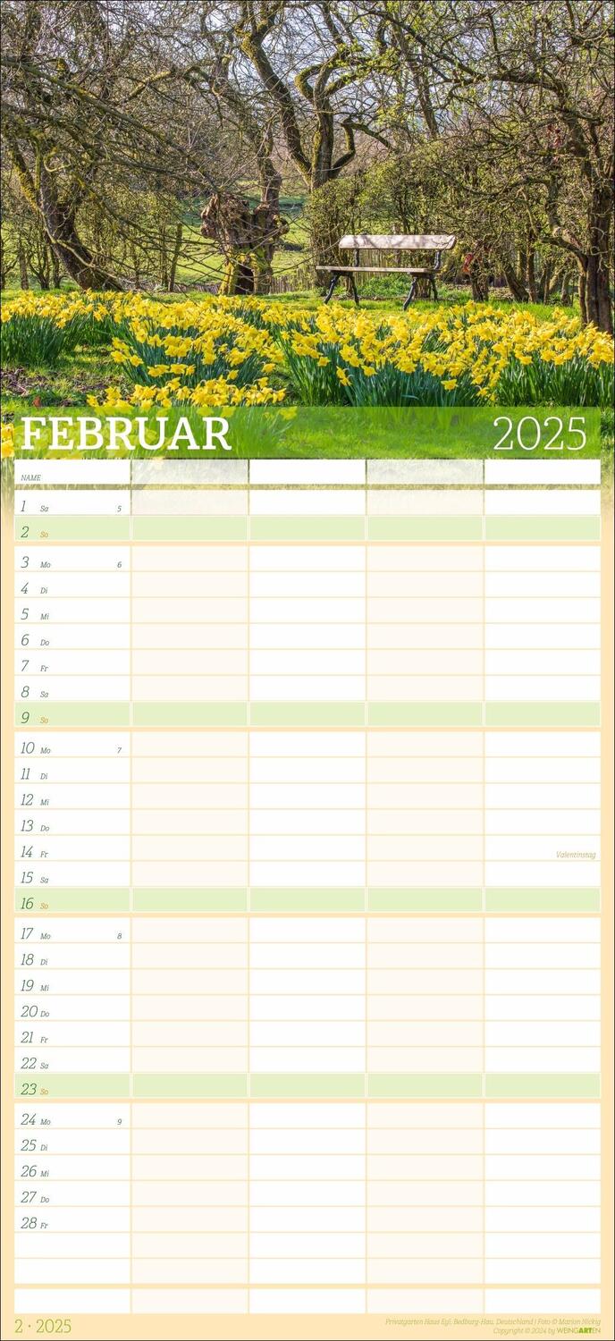 Bild: 9783839901052 | Garten Familienplaner 2025 | Kalender | Spiralbindung | 15 S. | 2025