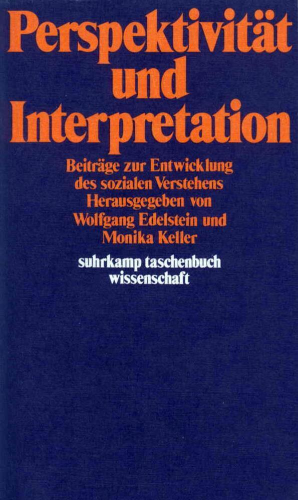 Cover: 9783518279649 | Perspektivität und Interpretation | Wolfgang Edelstein (u. a.) | Buch