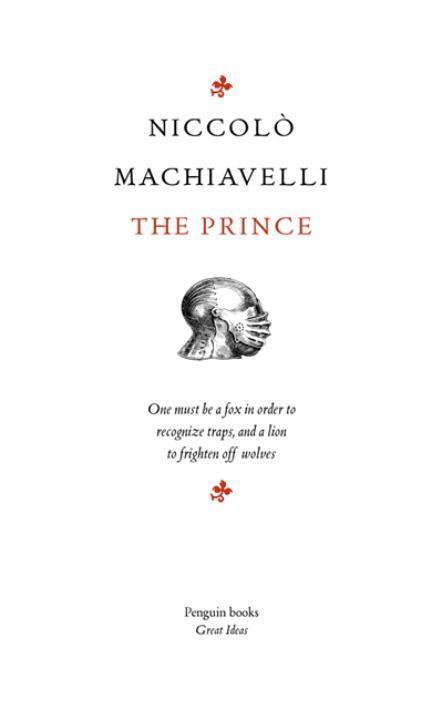 Cover: 9780141018850 | The Prince | Niccolo Machiavelli | Taschenbuch | Penguin Great Ideas