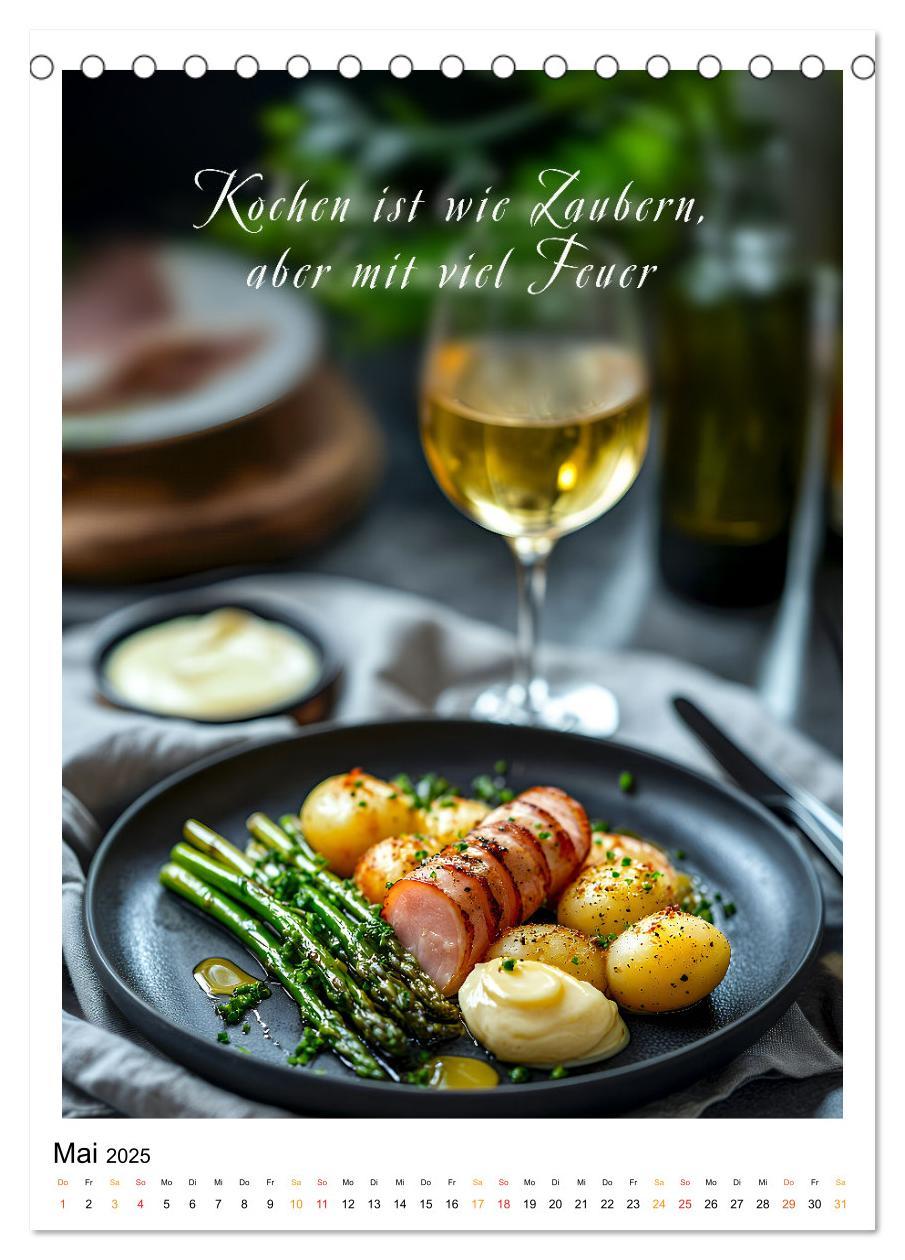 Bild: 9783457199251 | Coole Sprüche für Gourmets (Tischkalender 2025 DIN A5 hoch),...