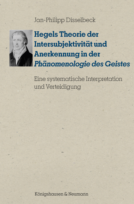 Cover: 9783826069406 | Hegels Theorie der Intersubjektivität und Anerkennung in der...