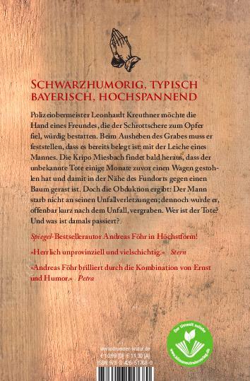 Rückseite: 9783426517680 | Tote Hand | Kriminalroman | Andreas Föhr | Taschenbuch | 384 S. | 2021