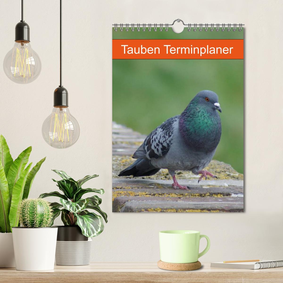 Bild: 9783457018873 | Tauben Terminplaner (Wandkalender 2025 DIN A4 hoch), CALVENDO...