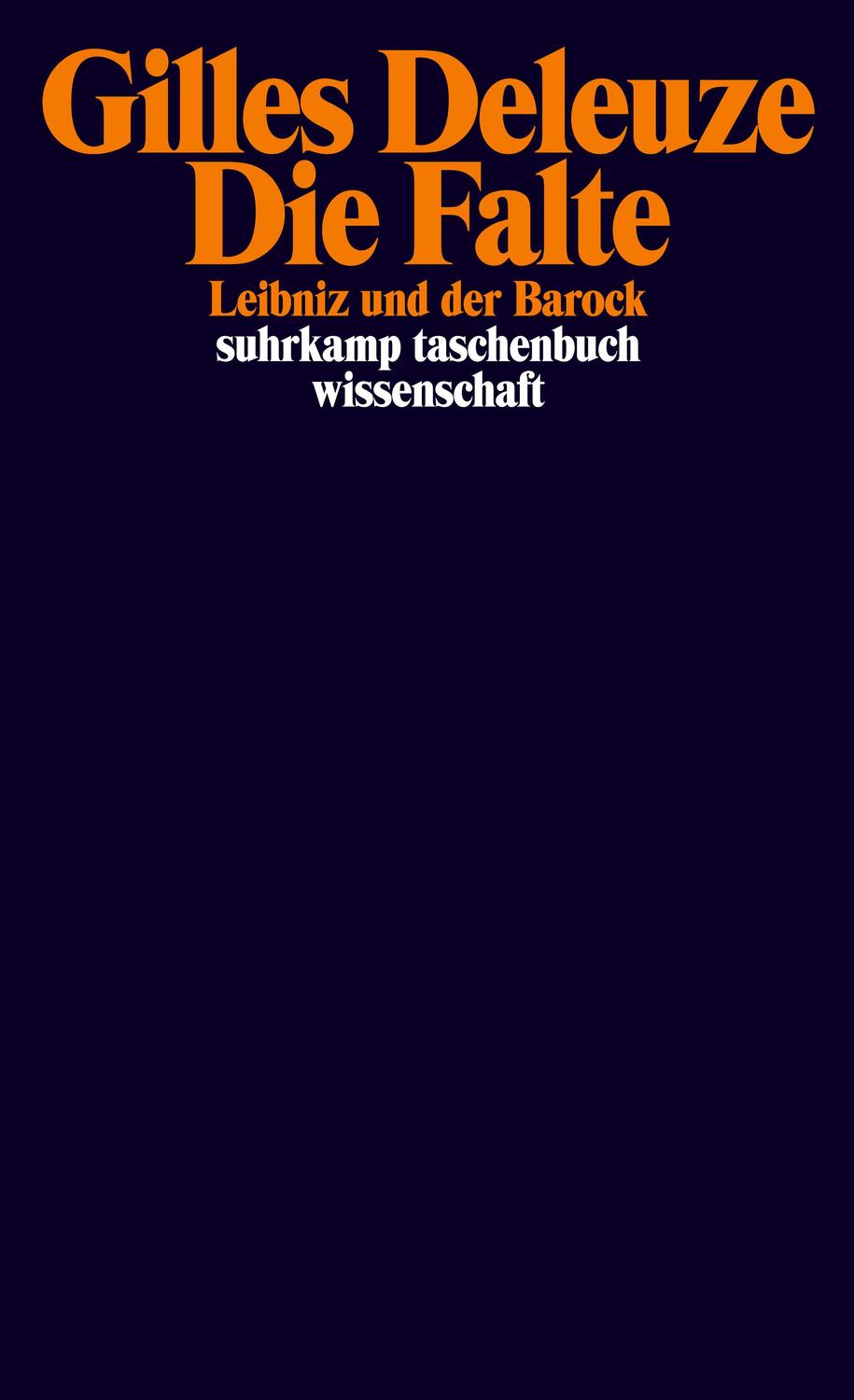 Cover: 9783518290842 | Die Falte | Leibniz und der Barock | Gilles Deleuze | Taschenbuch