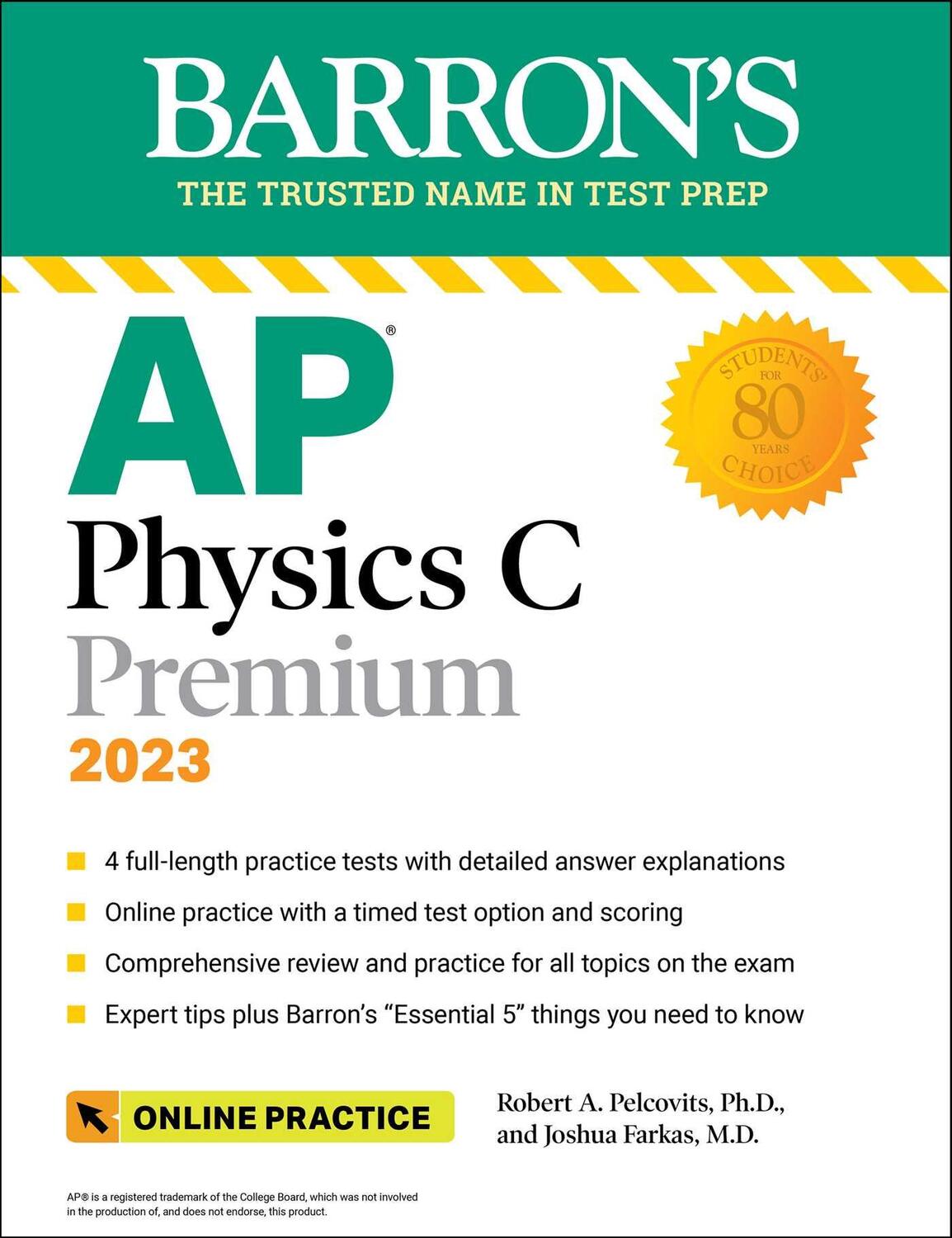 Cover: 9781506281148 | AP Physics C Premium, 2023: 4 Practice Tests + Comprehensive Review...
