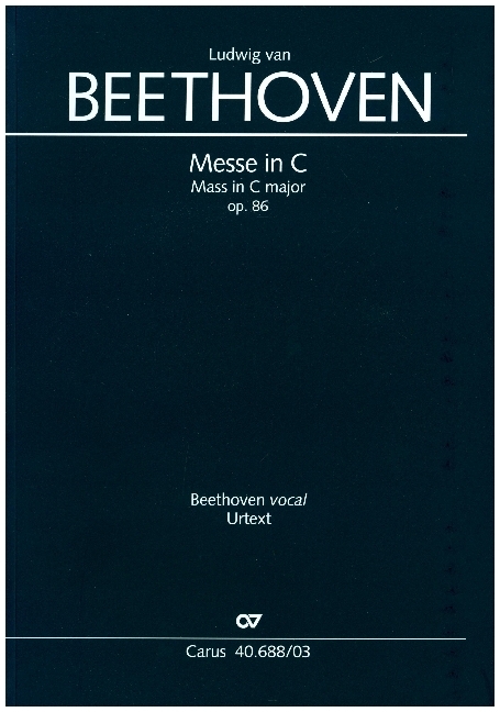 Cover: 9790007094805 | Messe in C op. 86, Klavierauszug | Ernst Herttrich | Latein | 2018
