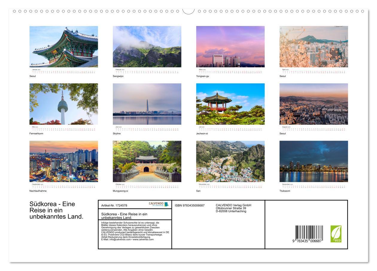 Bild: 9783435006687 | Südkorea - Eine Reise in ein unbekanntes Land. (Wandkalender 2025...